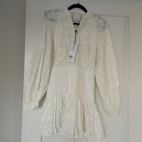 ❌SOLD❌Acler Bastia Dress White Corset Mini Boho - Picture 11 of 16